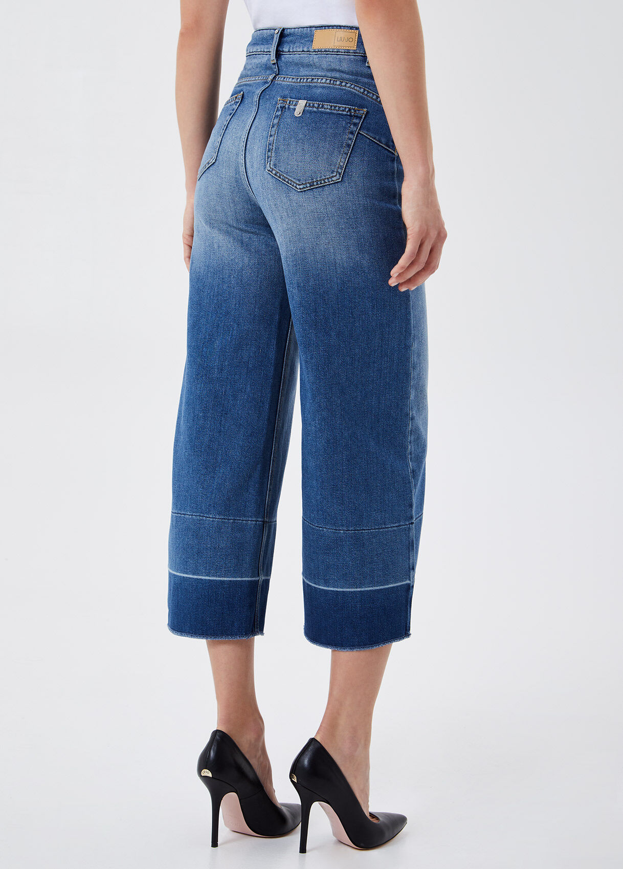 Womens high waisted cropped jeans Clearance