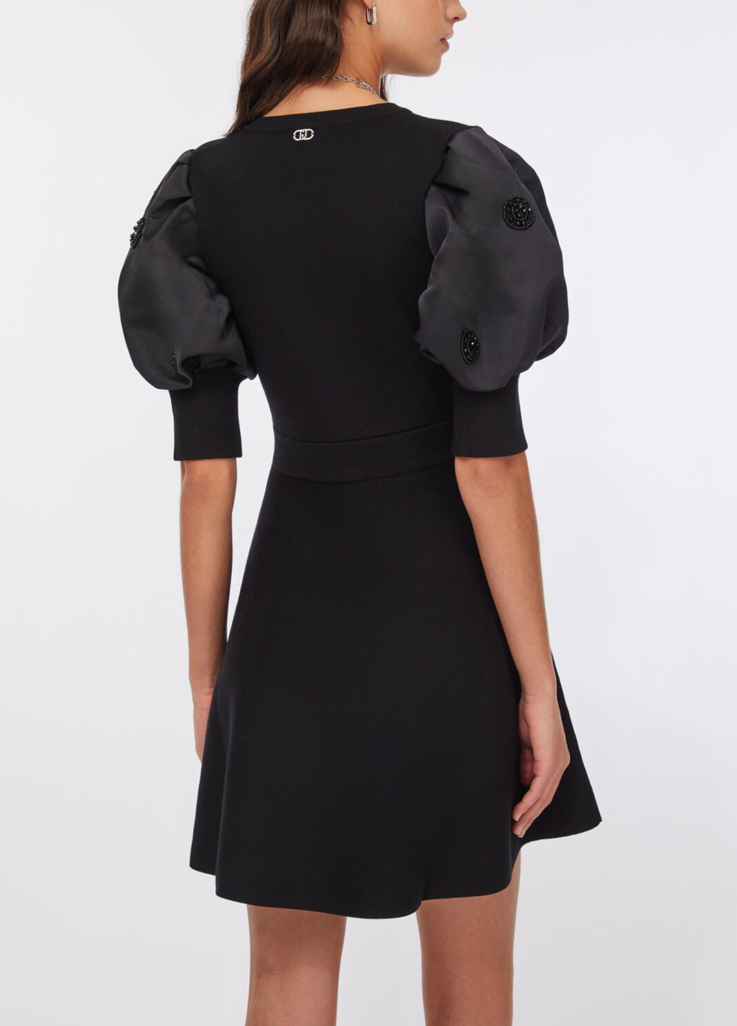 Knit dress with balloon sleeves black Liu Jo - large image number 1