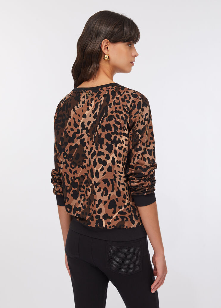 Sudadera con estampado animal Liu Jo Better  chocolate Liu Jo - large image number 1
