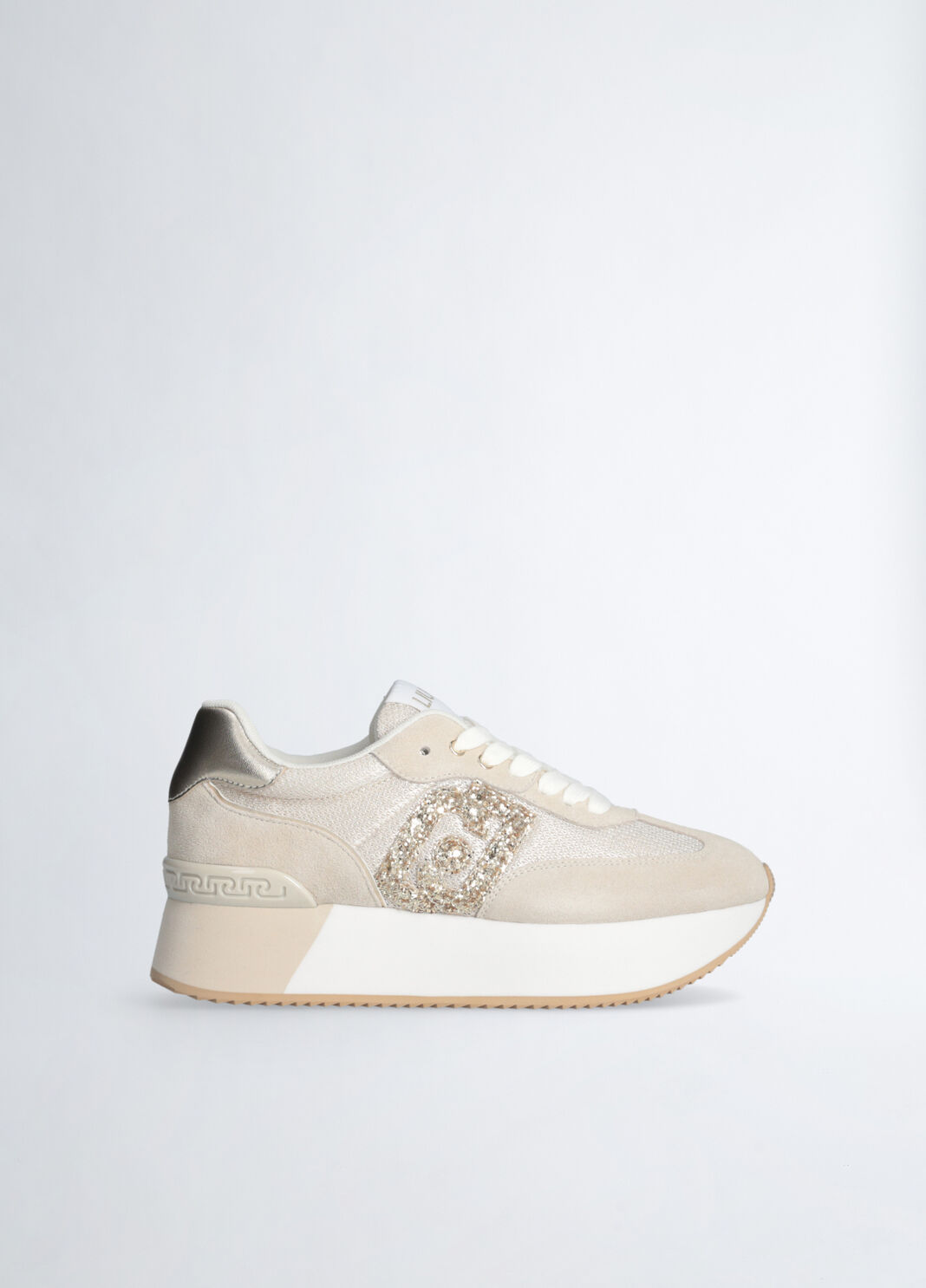 Zapatillas con logotipo purpurina beige Liu Jo - large image number 3