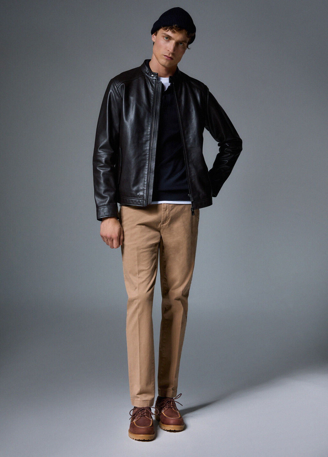 Leather Biker Jacket chocolate Liu Jo - large image number 2