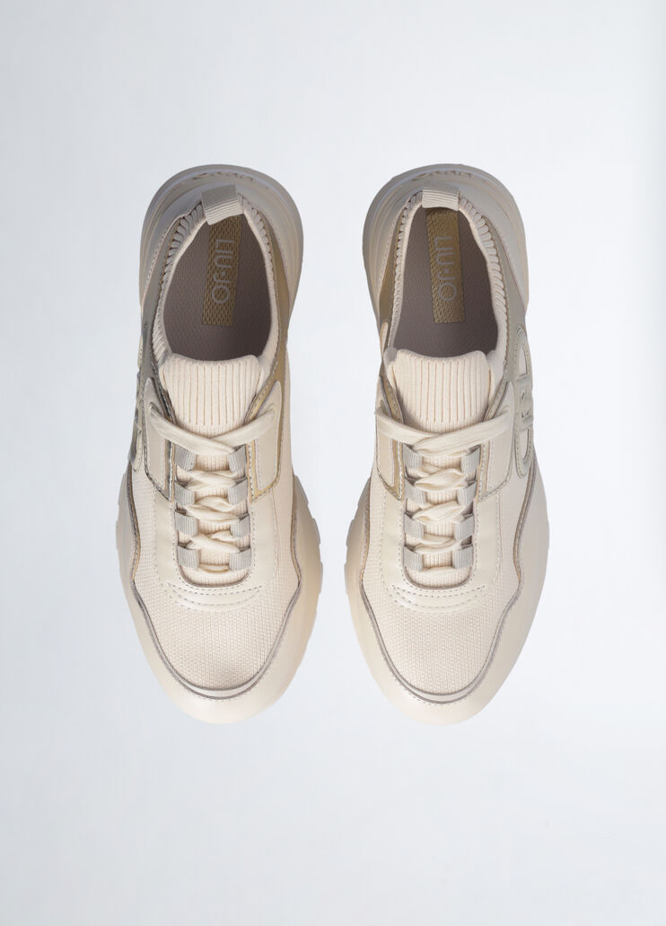 Leather platform sneakers ivory Liu Jo - large image number 6 Leather platform sneakers ivory Liu Jo - large image number 6