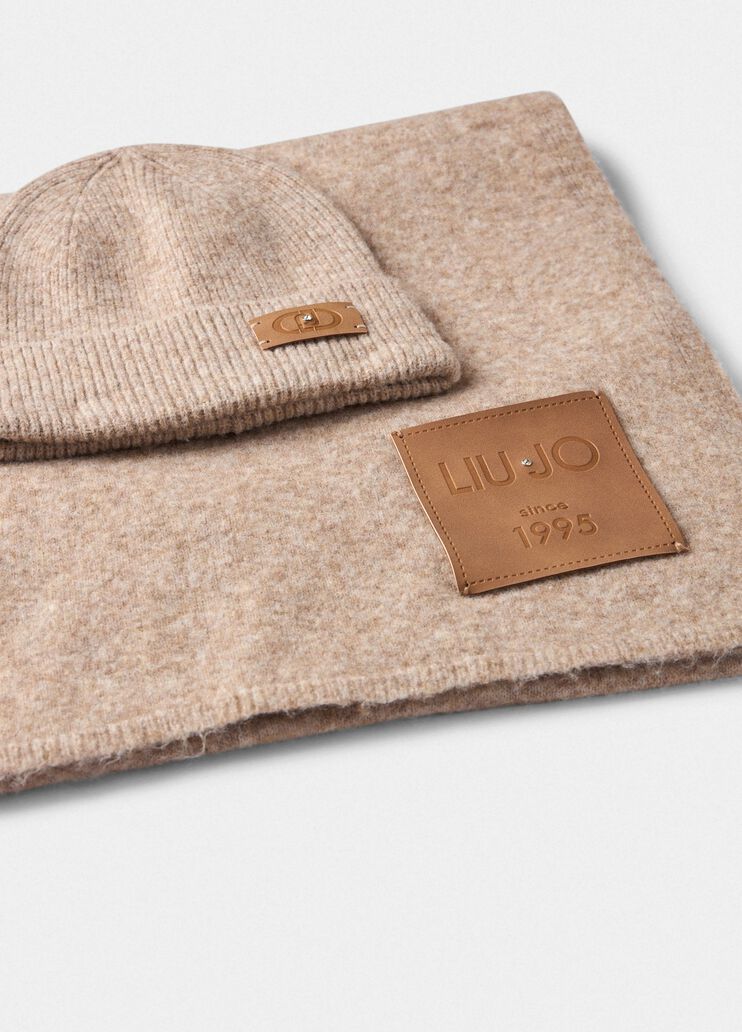 Hat and scarf set dark grey Liu Jo - large image number 2