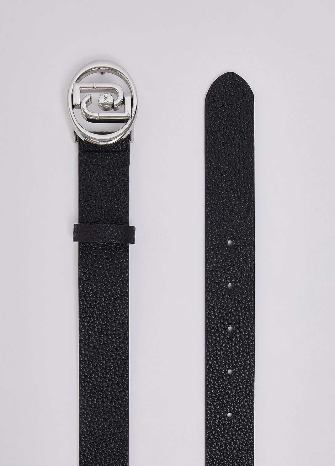 Belt with logo round black/silver Liu Jo - large image number 4