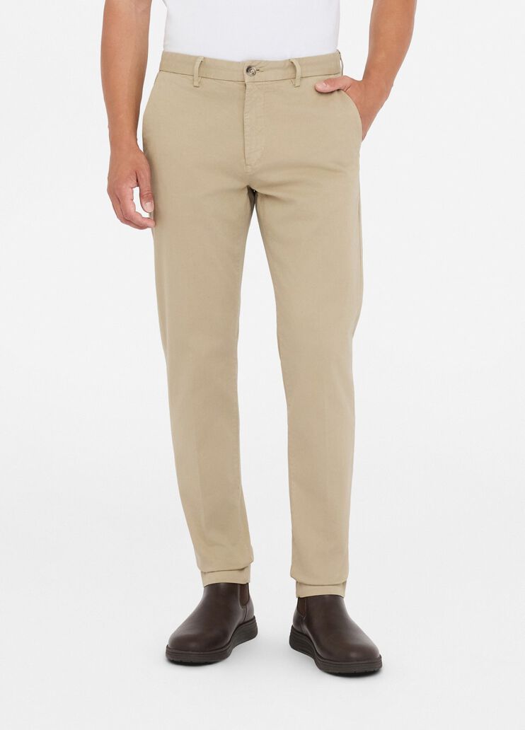 Pantalones chinos de algodón beige Liu Jo - large image number 0