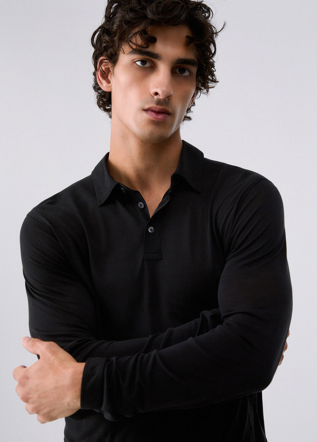 Poloshirt aus tencel Schwarz Liu Jo - large image number 4