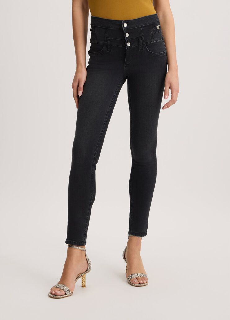 Black high-rise skinny jeans black denim Liu Jo - medium Black high-rise skinny jeans black denim Liu Jo - medium