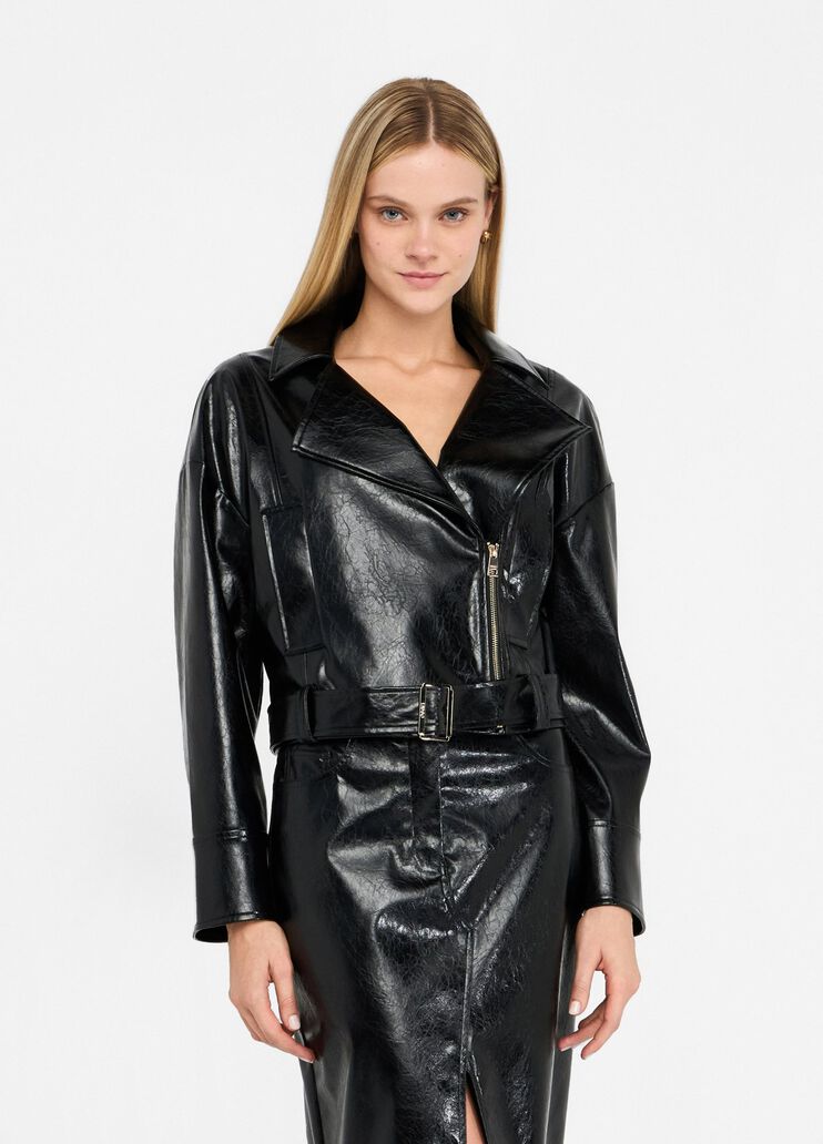 Glossy biker jacket black Liu Jo - medium Glossy biker jacket black Liu Jo - medium