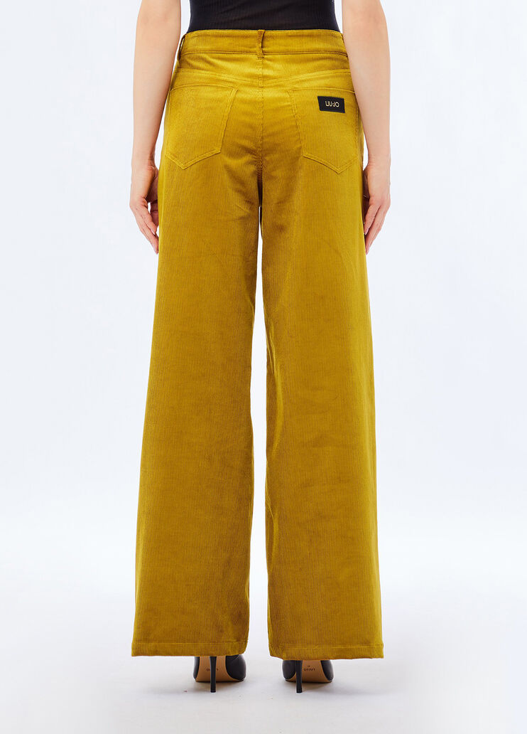 Velvet trousers cumin Liu Jo - medium