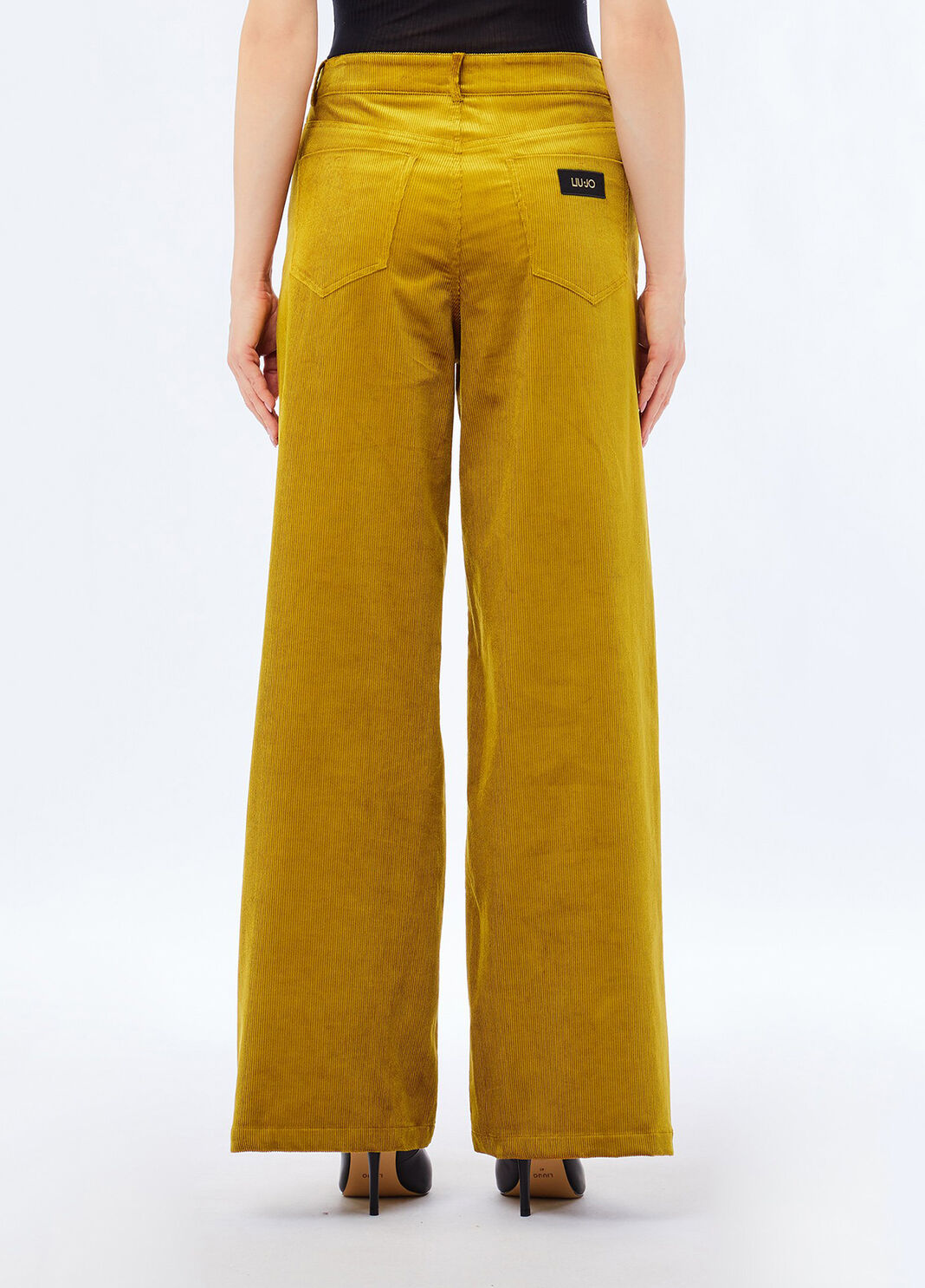 Velvet trousers cumin Liu Jo - large image number 1
