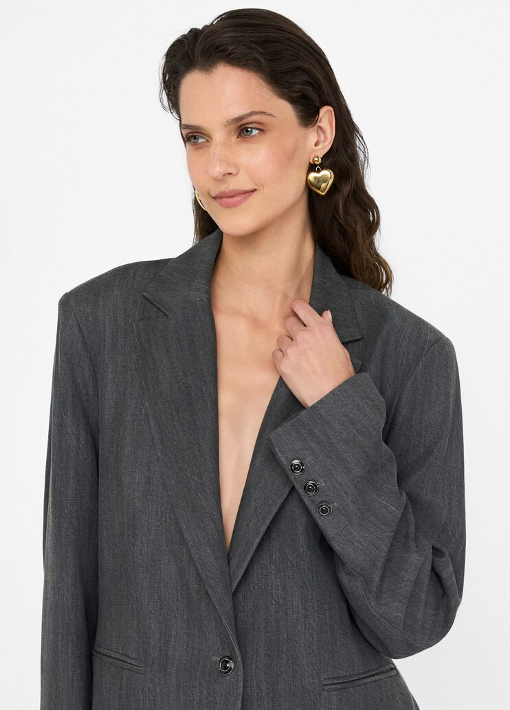 Denim blazer grey denim Liu Jo - large image number 2 Denim blazer grey denim Liu Jo - large image number 2