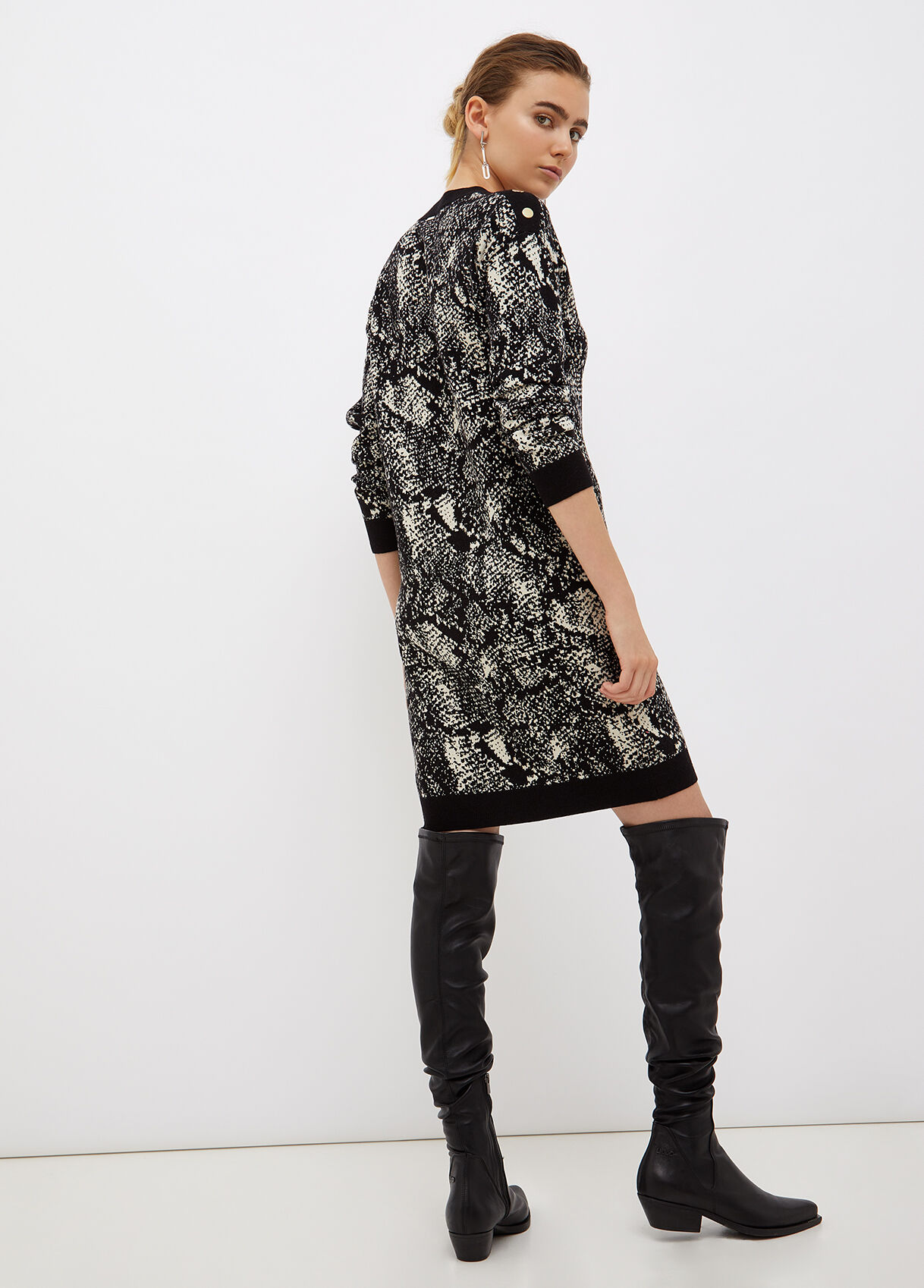 belted knit dress zara