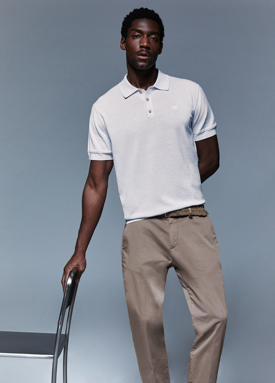 Knit polo-shirt light blue Liu Jo - large image number 3