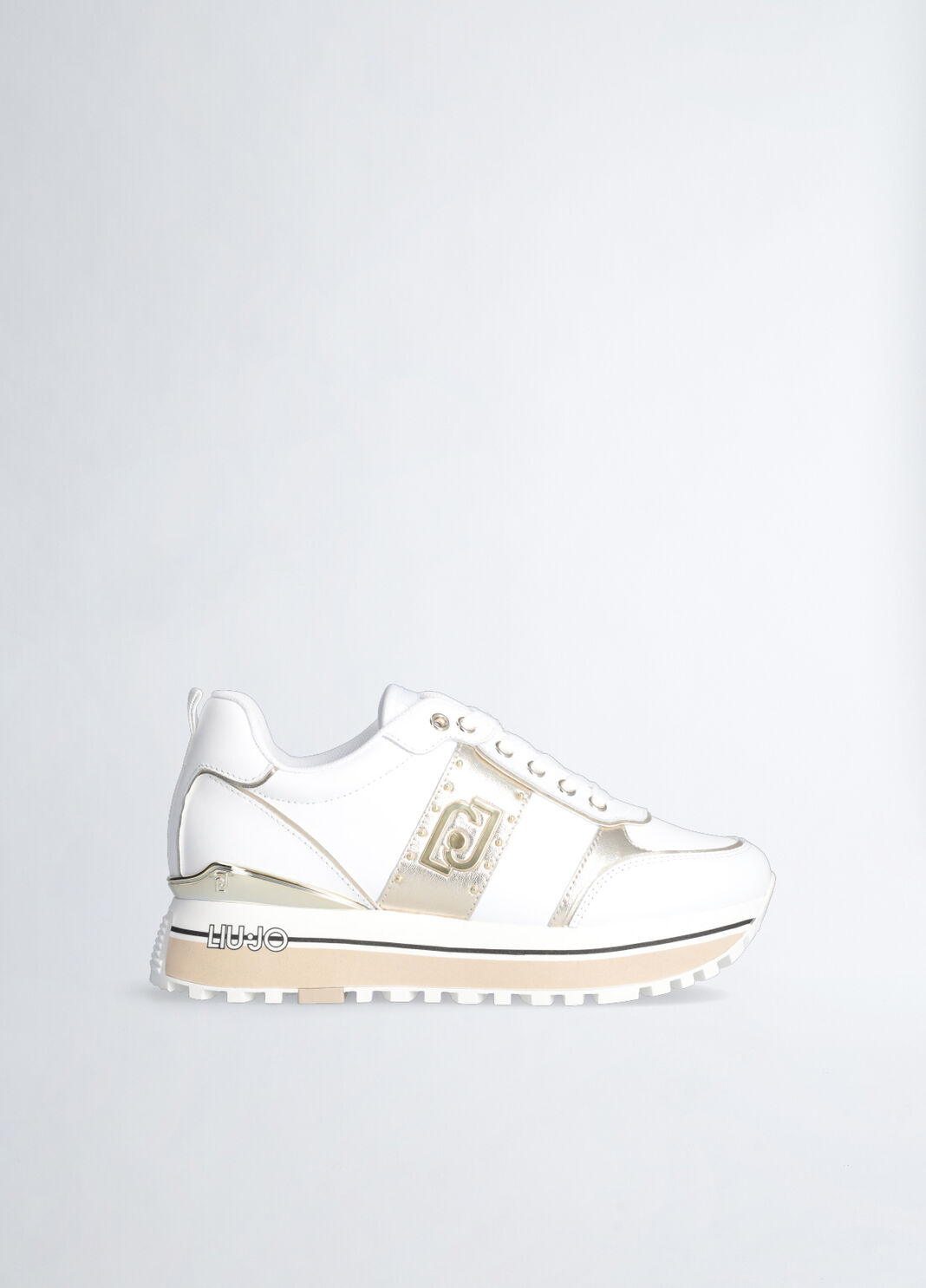 Leather platform sneakers white Liu Jo - large image number 0