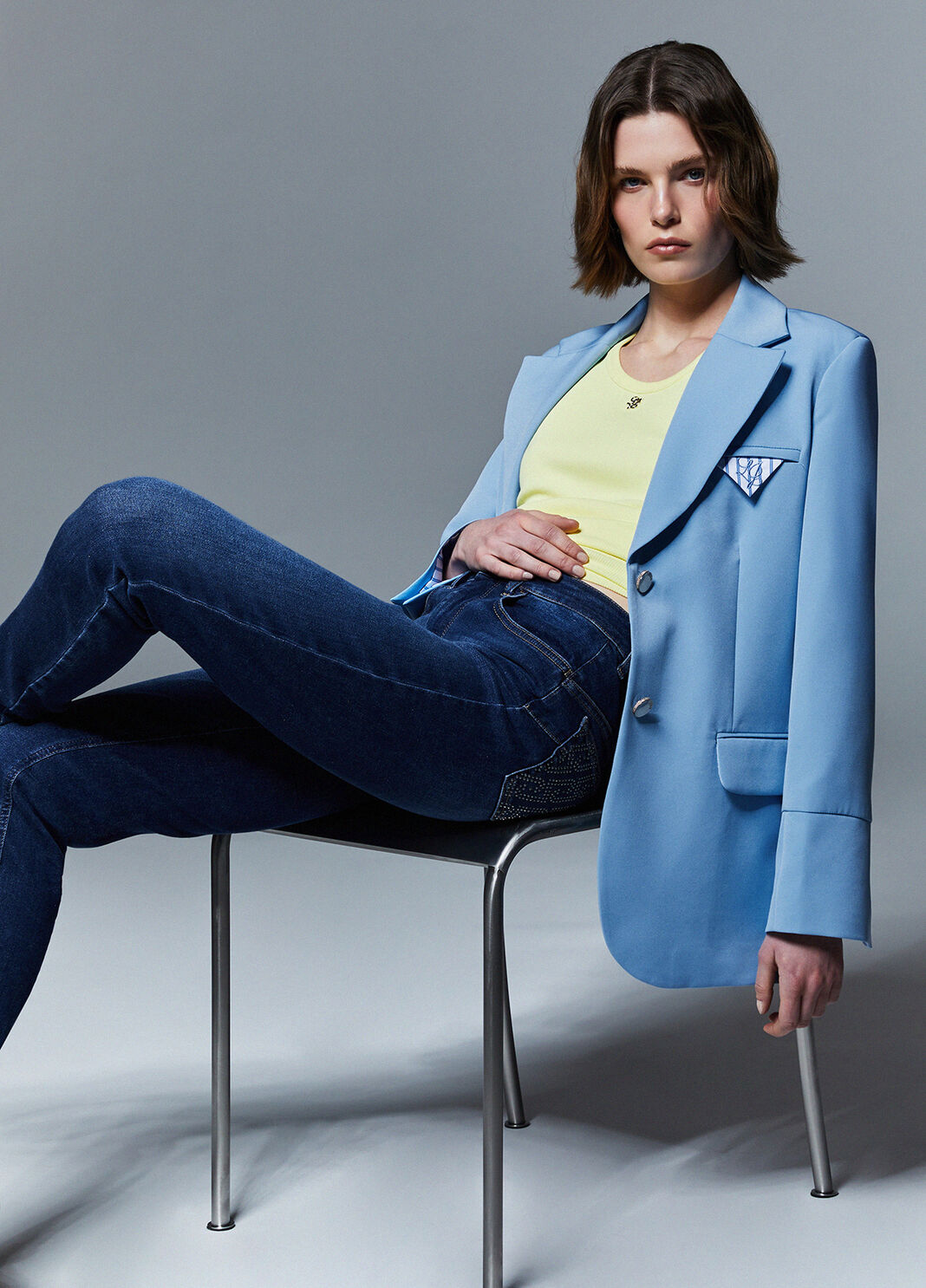 Normal geschnittener Blazer mit Pochette  Liu Jo - large image number 3