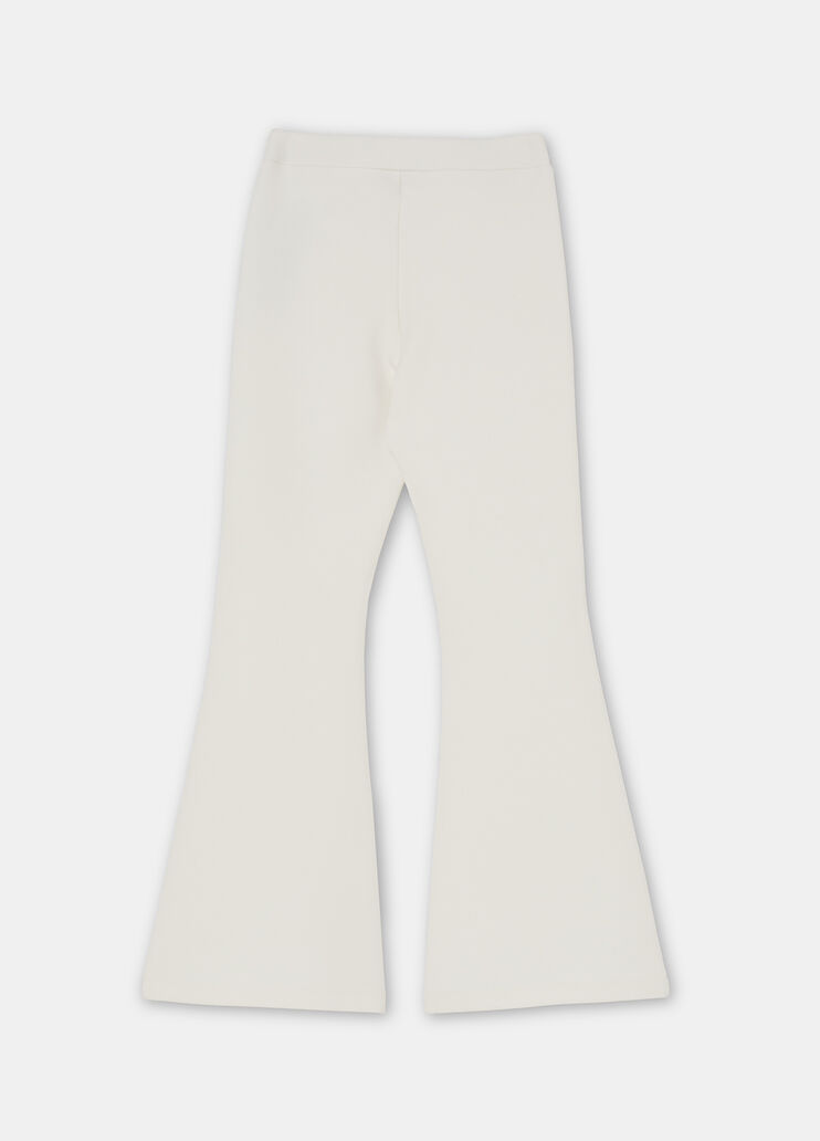 Pantaloni flare in scuba bianco Liu Jo - large image number 3 Pantaloni flare in scuba bianco Liu Jo - large image number 3