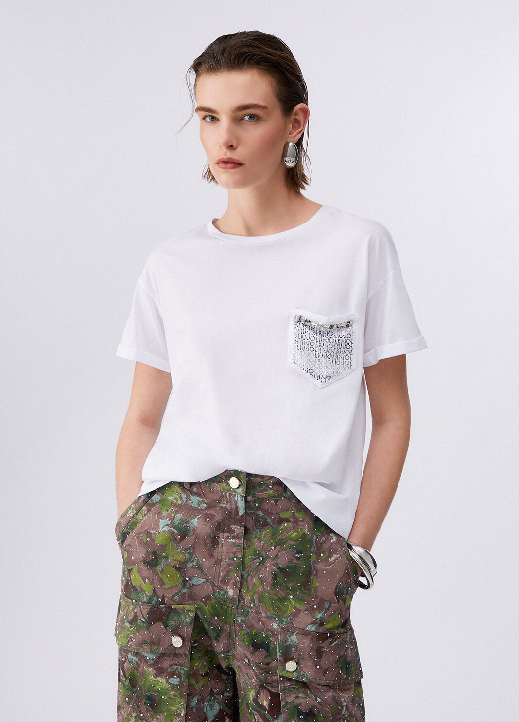 T-Shirt mit Schmucktasche Wei&szlig; Liu Jo - large image number 0