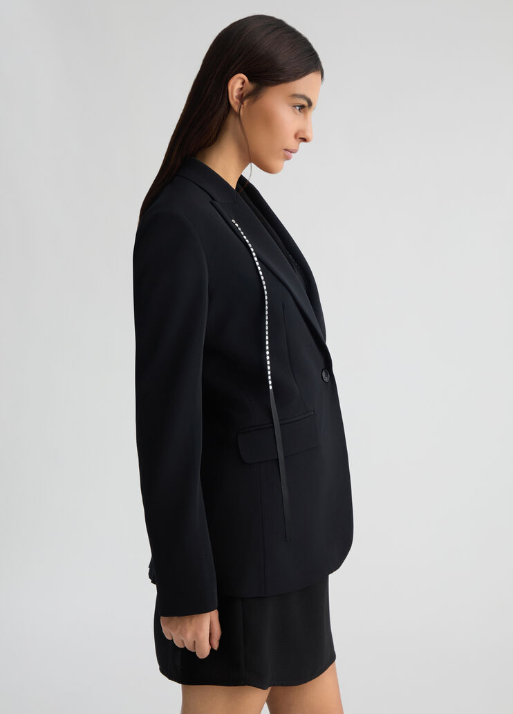 Black blazer with rhinestones black Liu Jo - large image number 3 Black blazer with rhinestones black Liu Jo - large image number 3