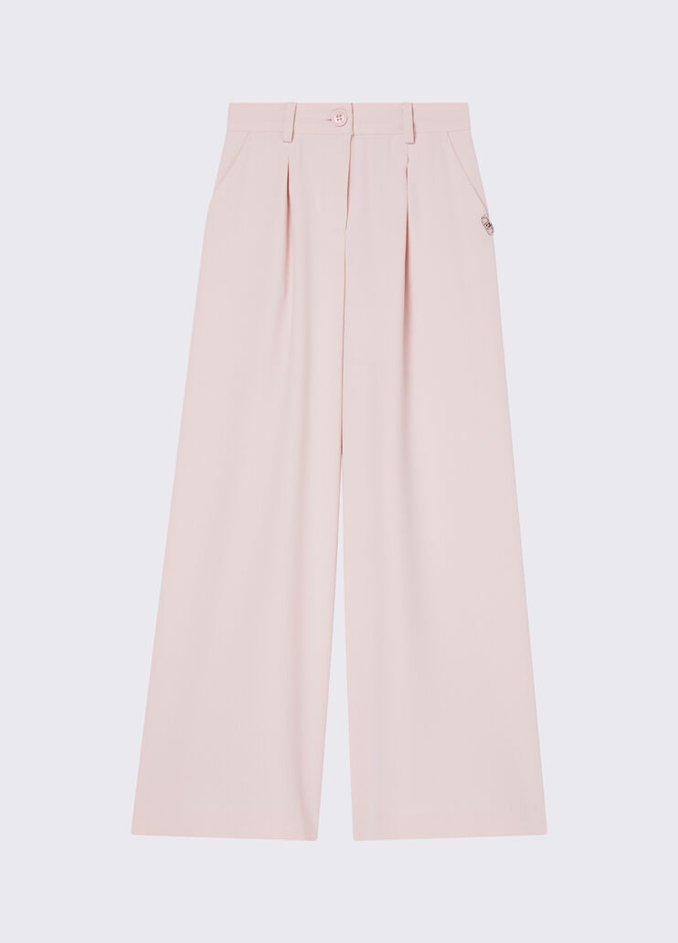Envers satin palazzo trousers peach pink Liu Jo - medium