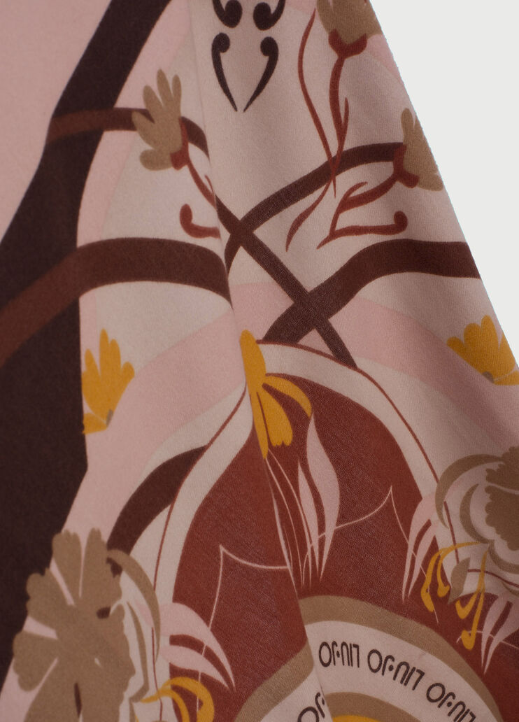 Pañuelo con estampado Rosa Liu Jo - large image number 2