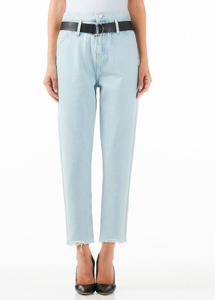 Paperbag waist mom fit jeans Blue denim Liu Jo - large image number 0 Paperbag waist mom fit jeans Blue denim Liu Jo - large image number 0