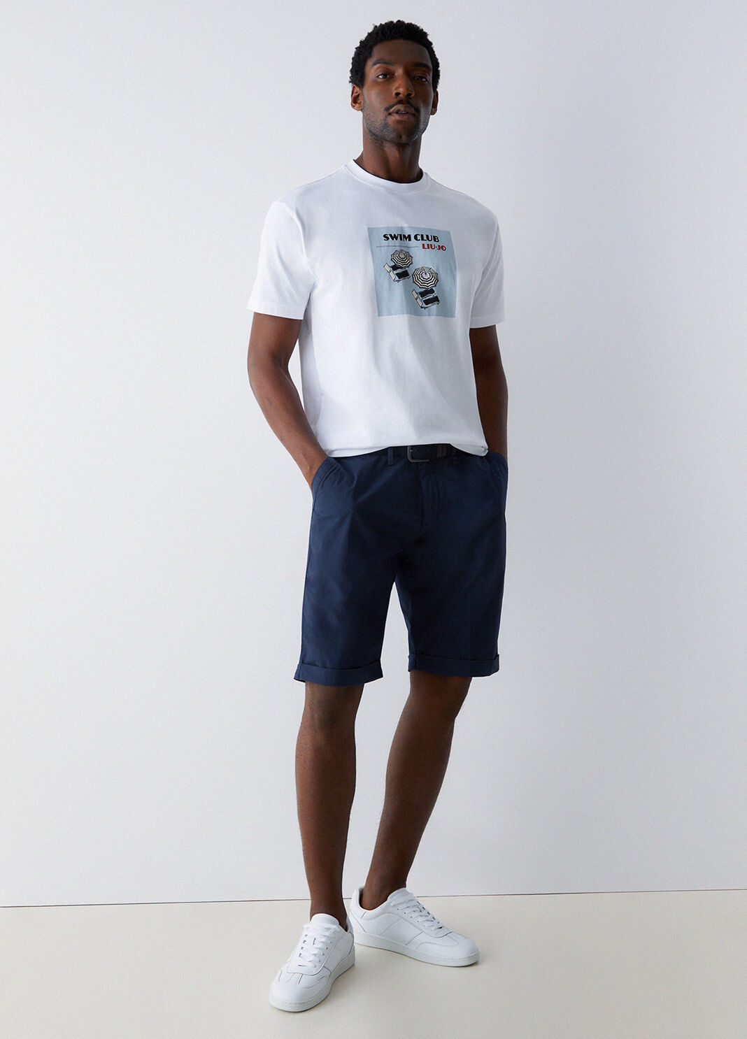 Slim fit Bermuda shorts dark blue Liu Jo - large image number 2