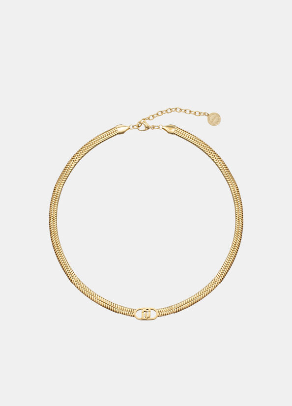 Choker with monogram logo gold Liu Jo - medium