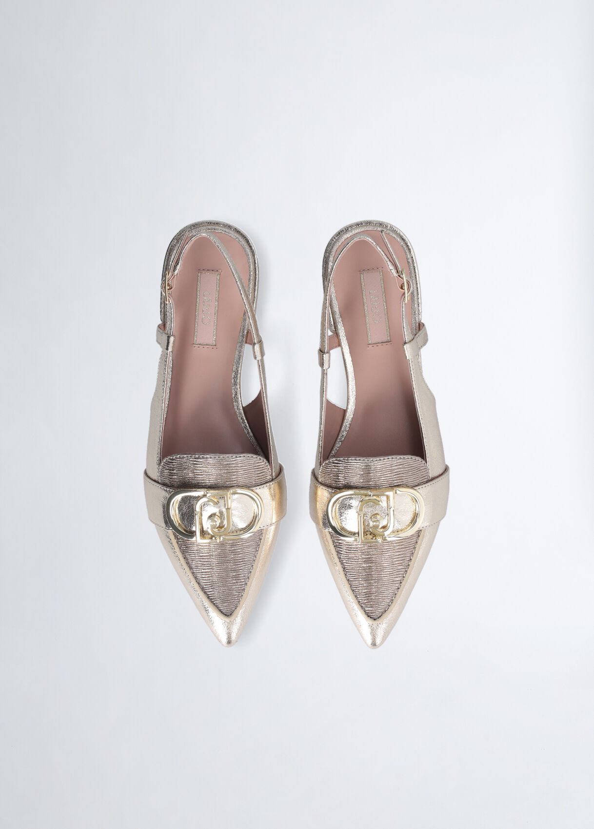 Metallic slingbacks sale