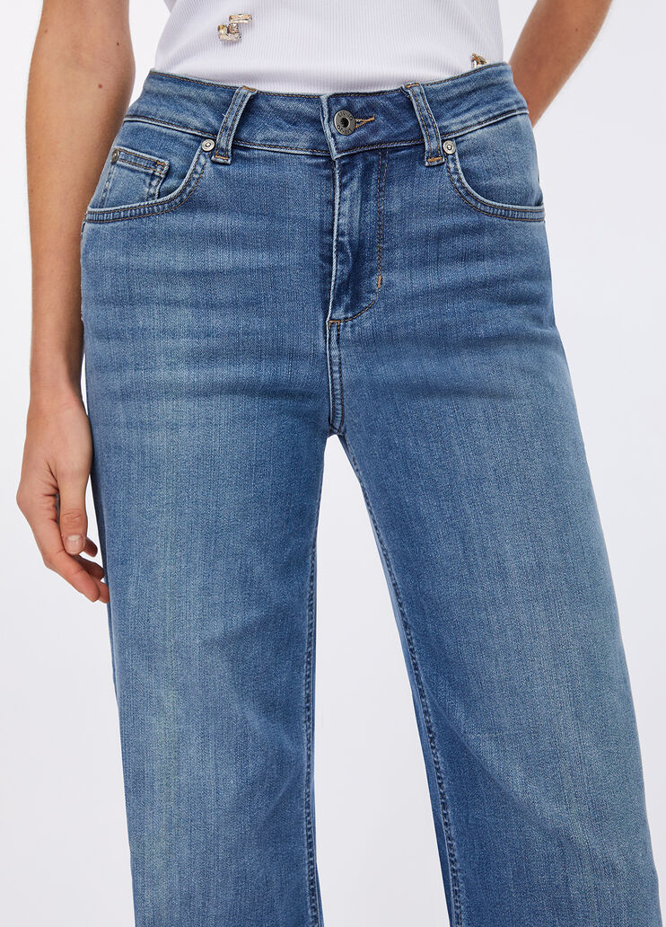 High-rise flared jeans light denim Liu Jo - large image number 2