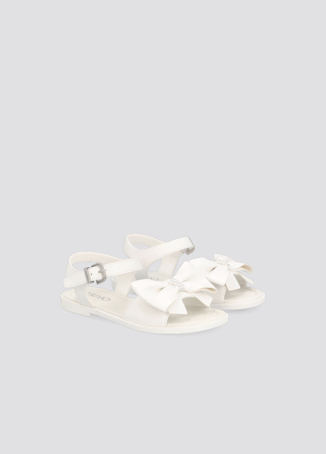 Sandales plates avec n&oelig;ud blanc Liu Jo - large image number 1