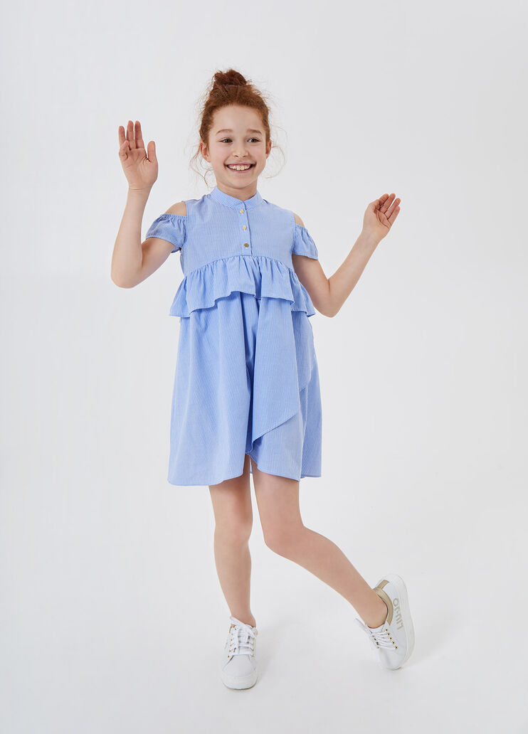 Vestito corto con cut out Azzurro Liu Jo - large image number 3