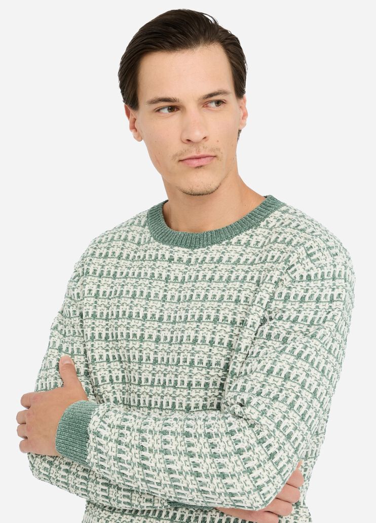Jacquard chenille jumper green Liu Jo - medium Jacquard chenille jumper green Liu Jo - medium