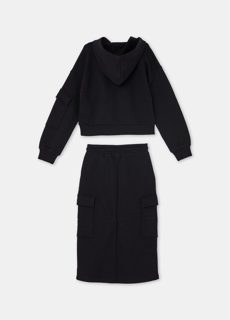 Set f&uuml;r f&uuml;r M&auml;dchen aus Sweatshirt Schwarz Liu Jo - medium