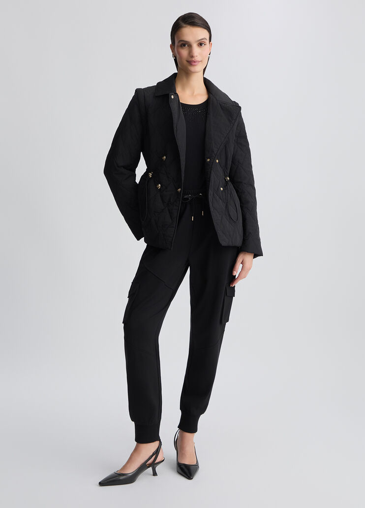 Quilted nylon coat black Liu Jo - large image number 5 Quilted nylon coat black Liu Jo - large image number 5