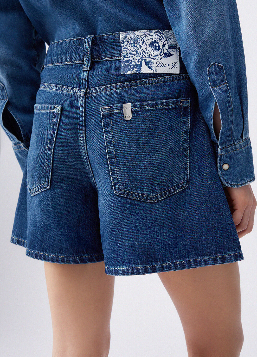 Denim shorts blue denim Liu Jo - large image number 4