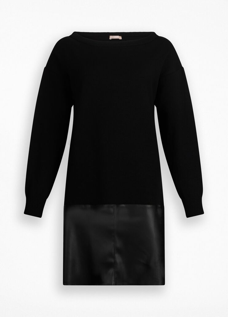 Short knit dress black Liu Jo - large image number 6 Short knit dress black Liu Jo - large image number 6