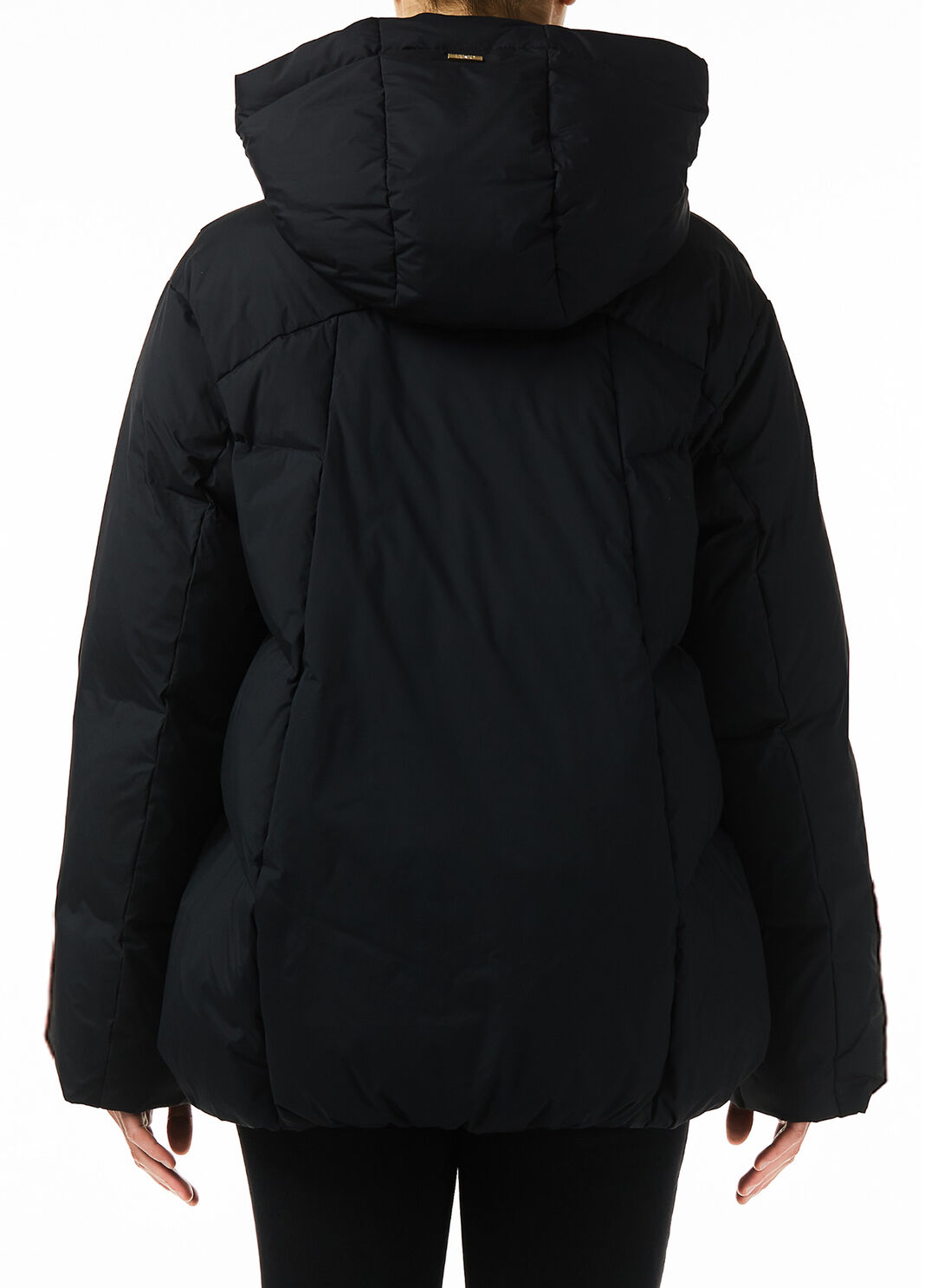 Plum&iacute;fero mate con capucha Negro Liu Jo - large image number 1