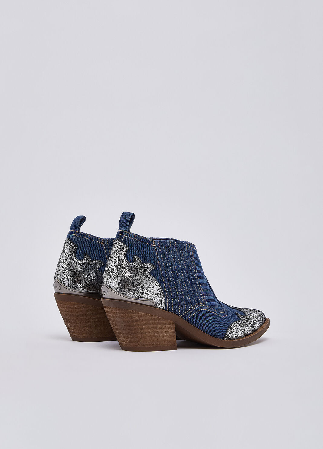 Denim cowboy boots denim/silver Liu Jo - large image number 2