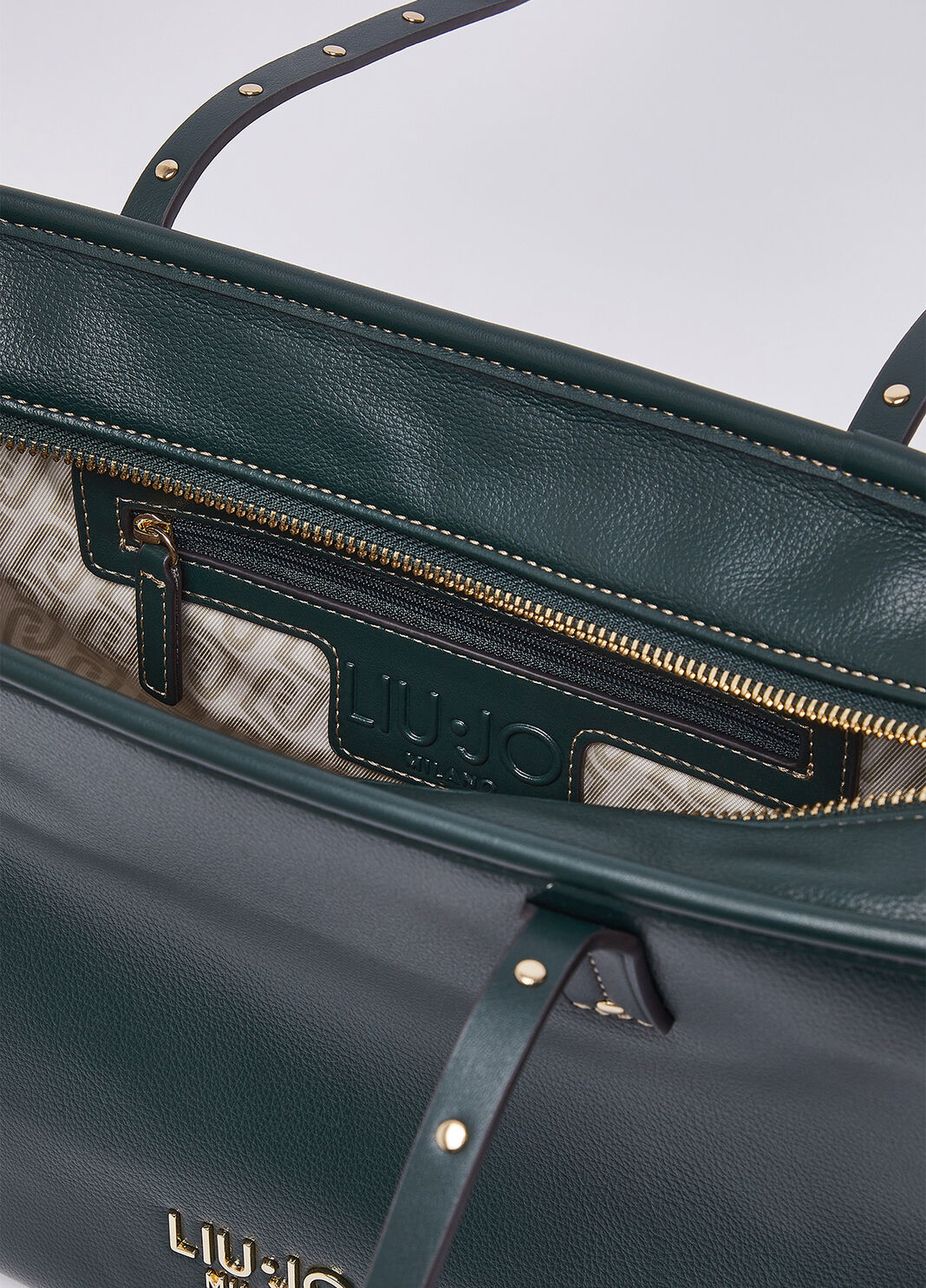 Small tote bag dark green Liu Jo - large image number 6
