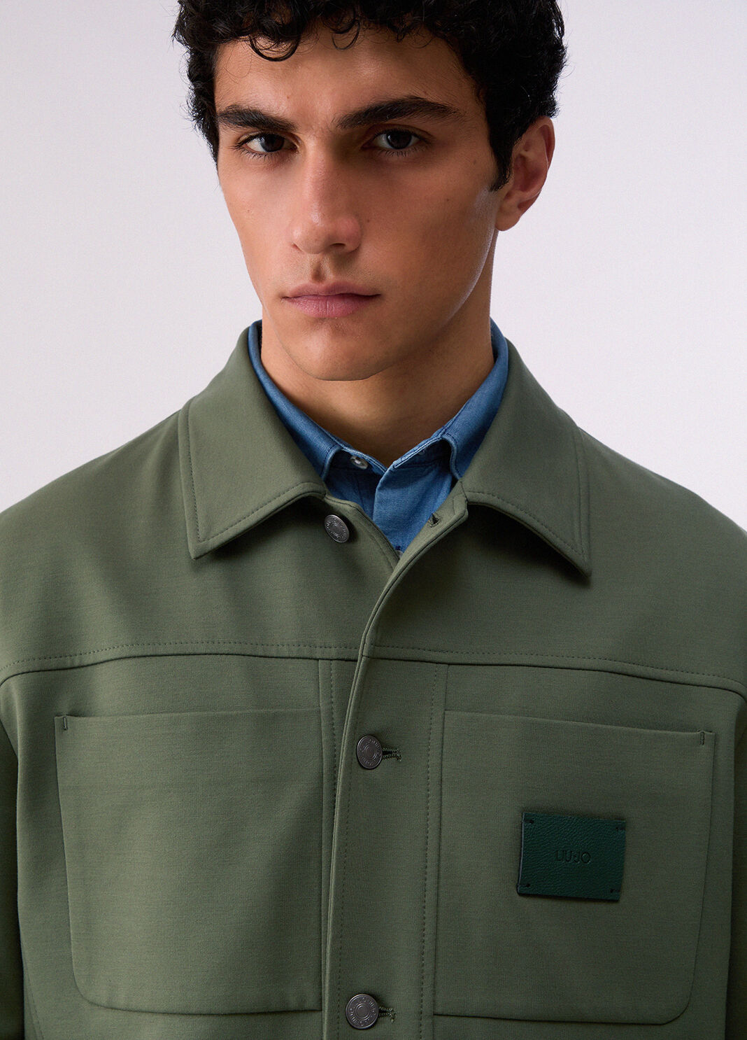 Jersey jacket thyme green Liu Jo - large image number 4