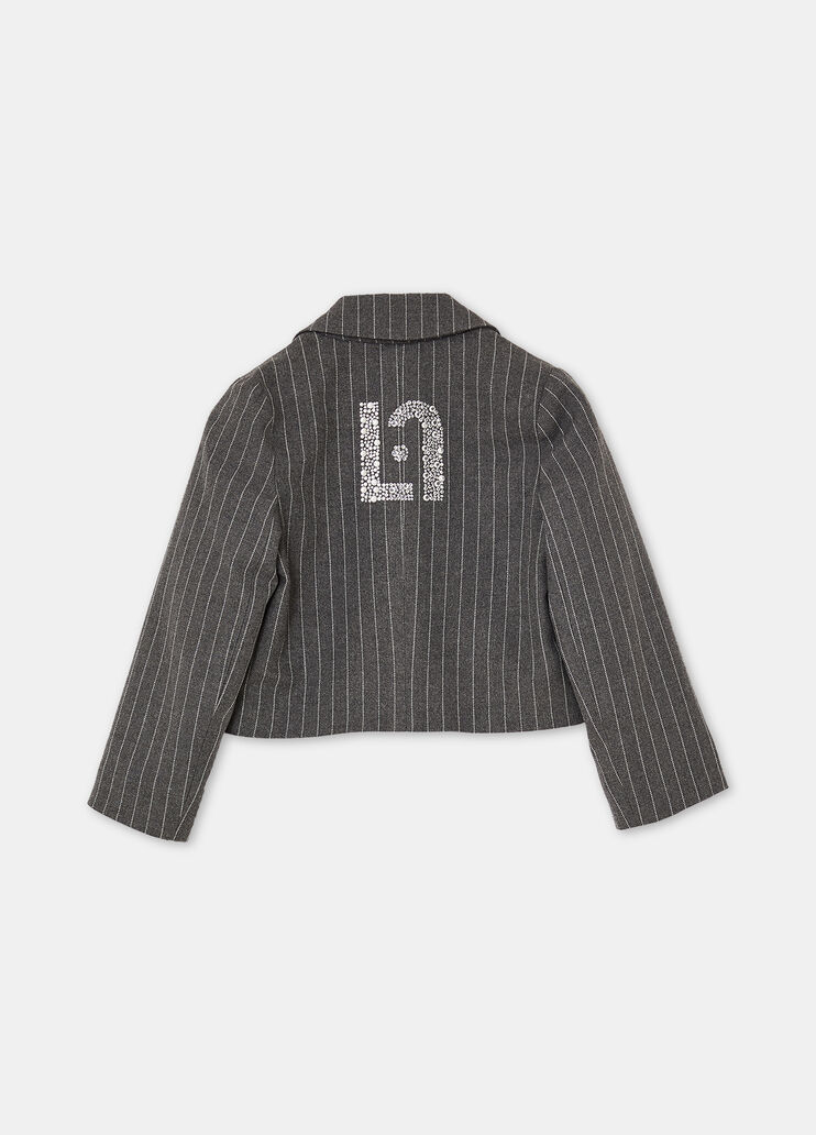 Pinstripe blazer grey pinstripe Liu Jo - large image number 4 Pinstripe blazer grey pinstripe Liu Jo - large image number 4