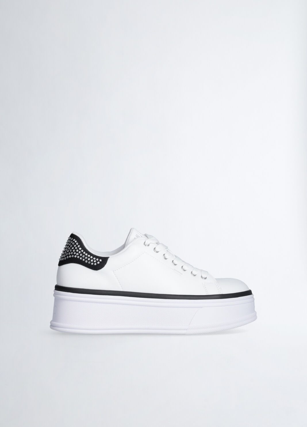 Sneakers en cuir avec strass noir Liu Jo - large image number 3