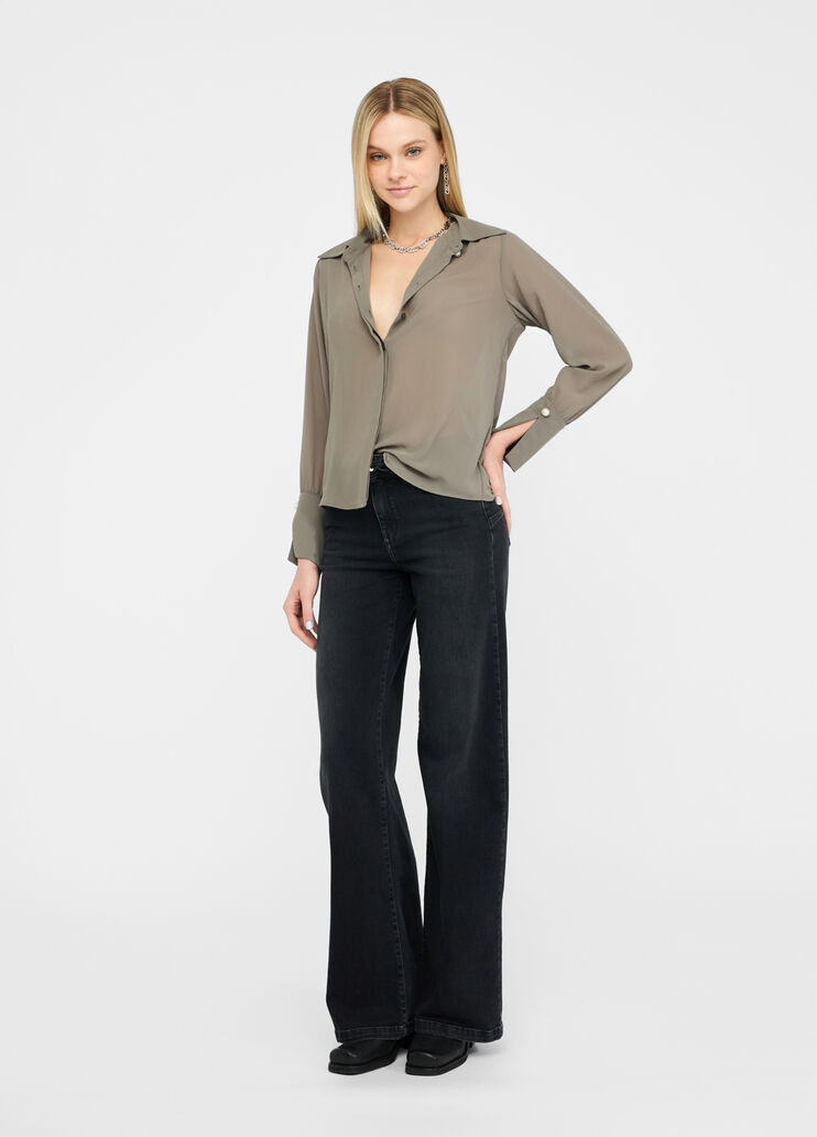 Hemdbluse mit Perlen Spargel Liu Jo - large image number 5 Hemdbluse mit Perlen Spargel Liu Jo - large image number 5