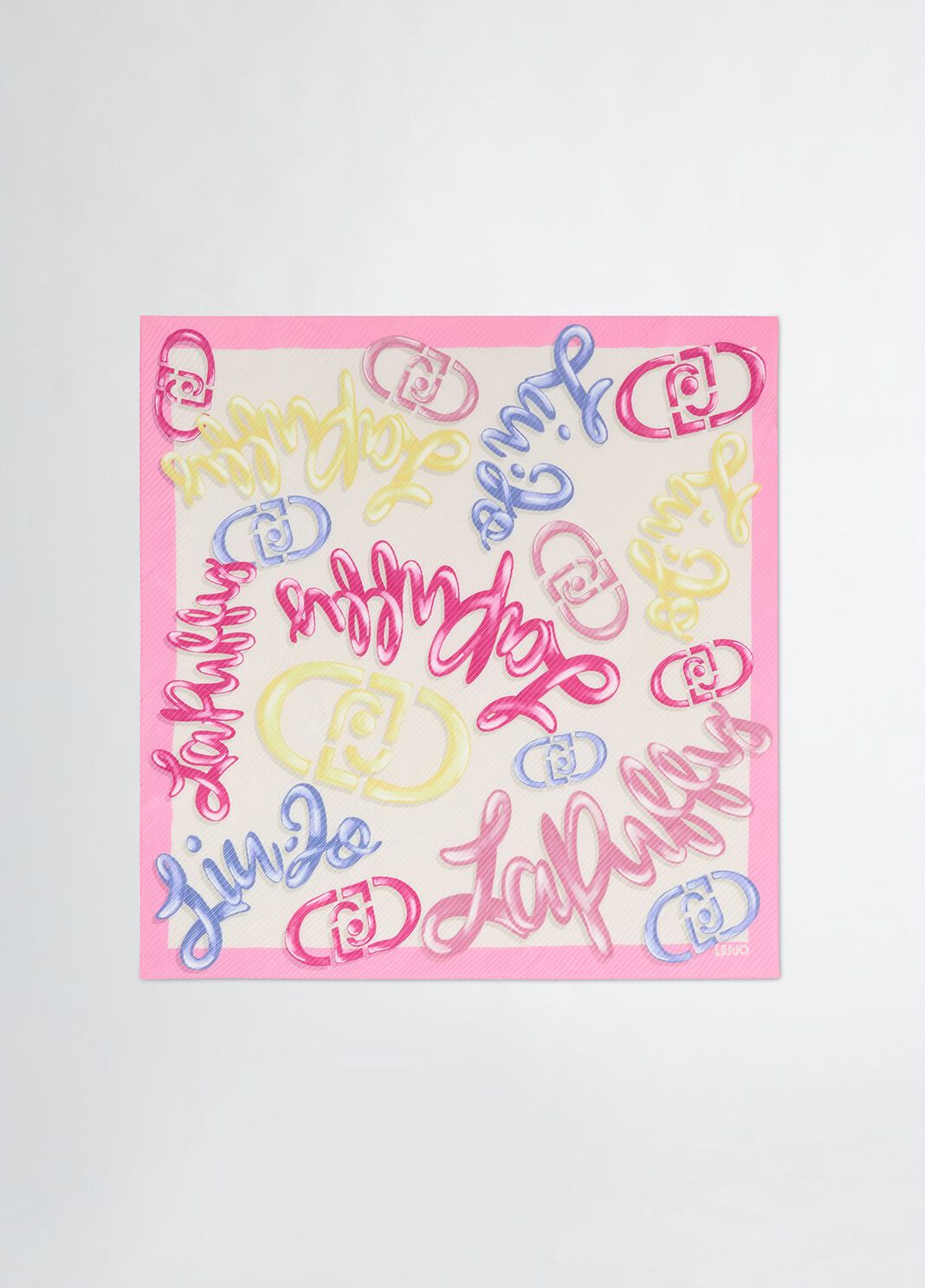 Schal mit Logo Rosa Liu Jo - large image number 1