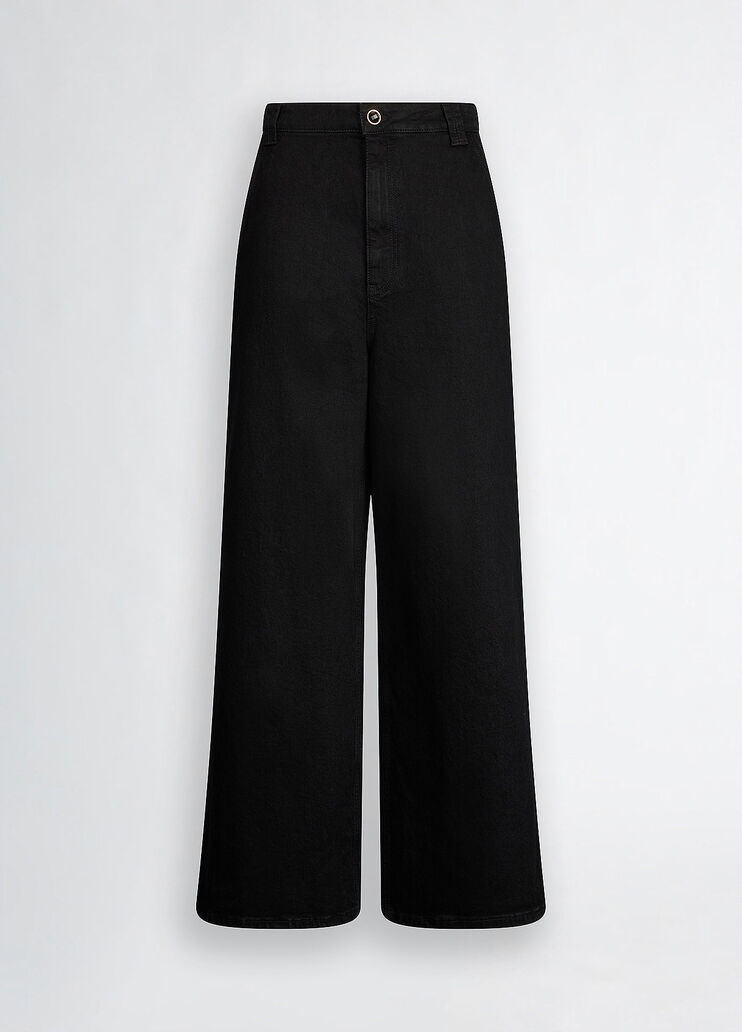 Palazzo jeans black denim Liu Jo - large image number 6 Palazzo jeans black denim Liu Jo - large image number 6