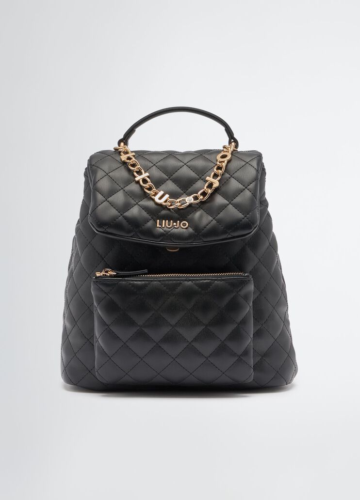 Quilted black backpack black Liu Jo - medium Quilted black backpack black Liu Jo - medium