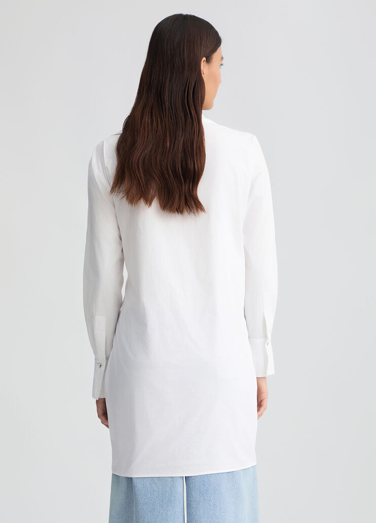 Poplin shirt dress white Liu Jo - large image number 1 Poplin shirt dress white Liu Jo - large image number 1