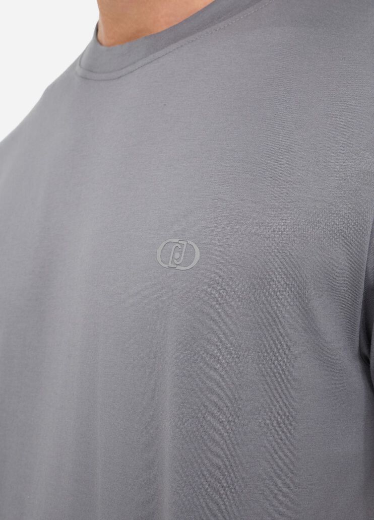 T-shirt en coton gris Liu Jo - large image number 4 T-shirt en coton gris Liu Jo - large image number 4