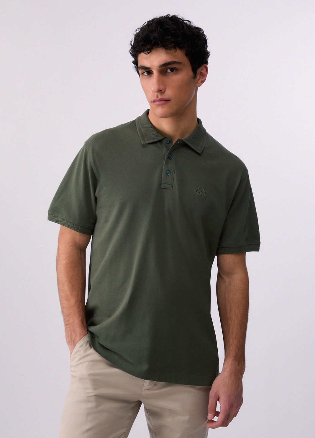 Piquet polo shirt thyme green Liu Jo - large image number 0