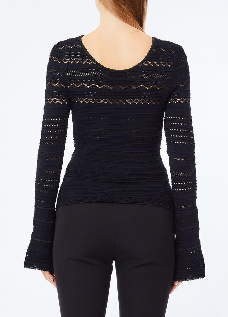 Maglia traforata nero Liu Jo - medium